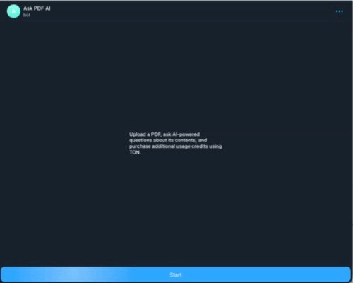 Step 1: Upload a PDF to the Telegram bot