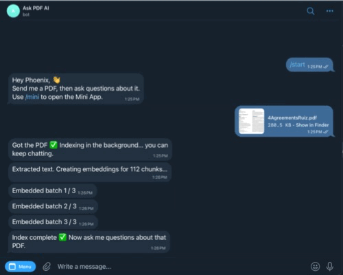 Step 2: Ask questions about the PDF